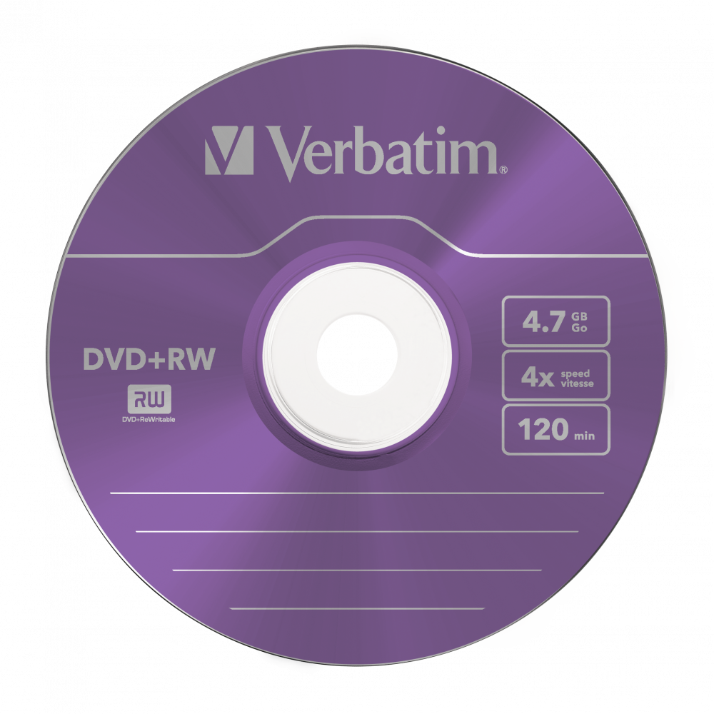 43297 DVD+RW Colour Global Disc Surface Purple