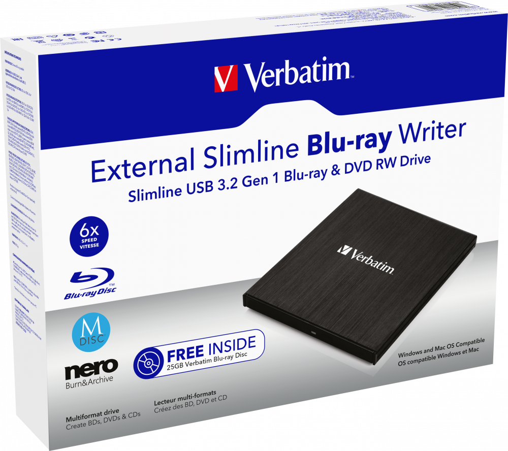External Slimline Blu-ray Writer