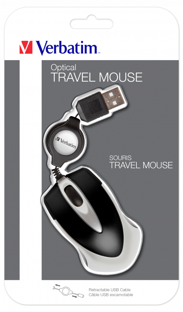 Cestovní optická myš Go Mini černá