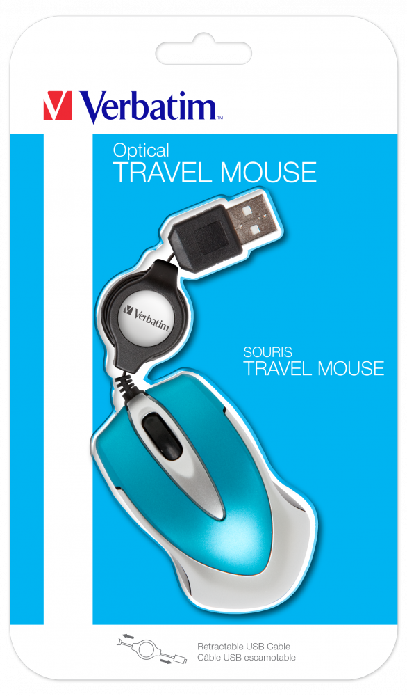 Cestovní optická myš Go Mini karibská modrá
