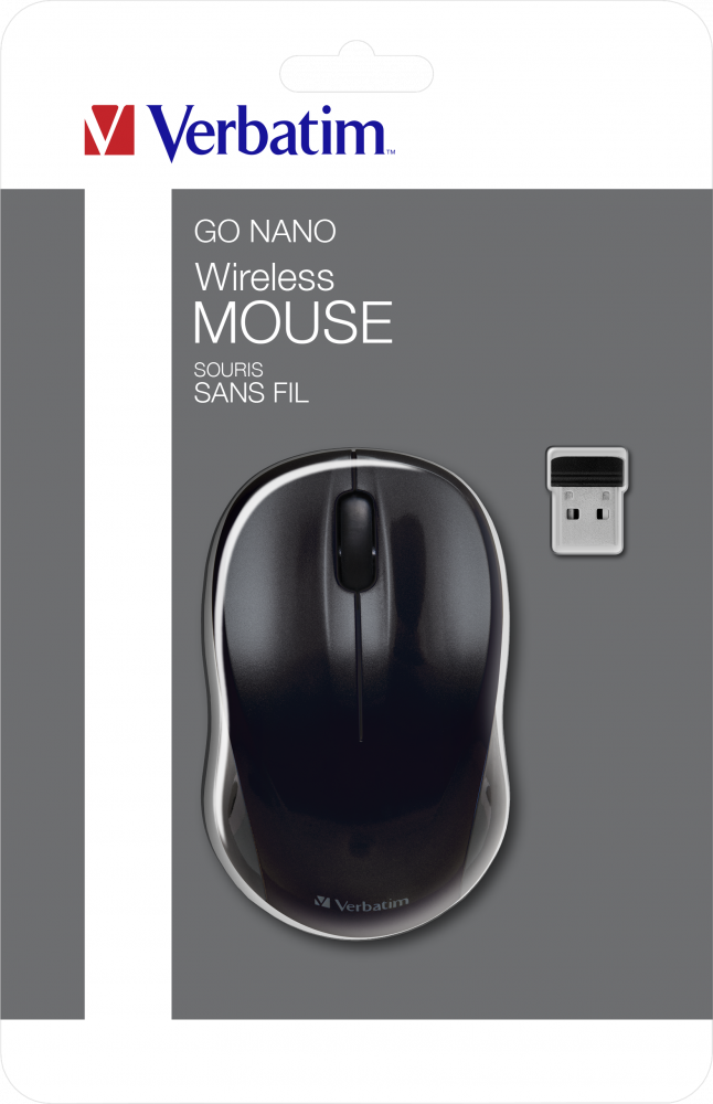 Bezdrátová myš GO NANO černá
