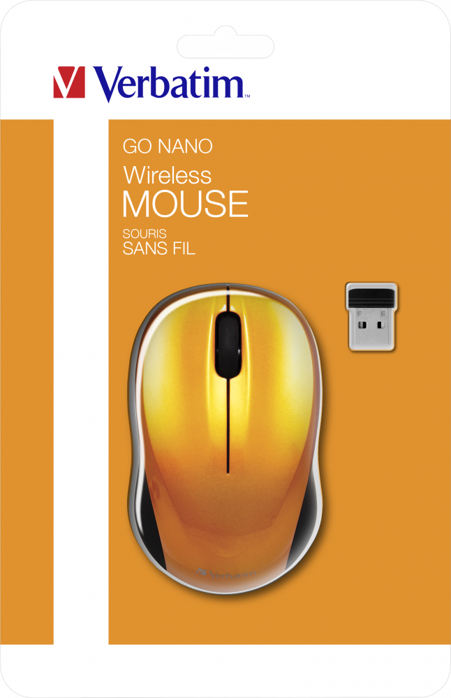 Bezdrátová myš GO NANO sopečně oranžová