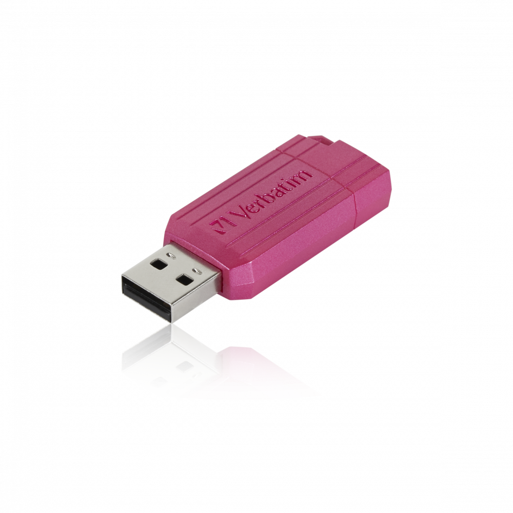 Jednotka PinStripe USB 128 GB jasně růžová