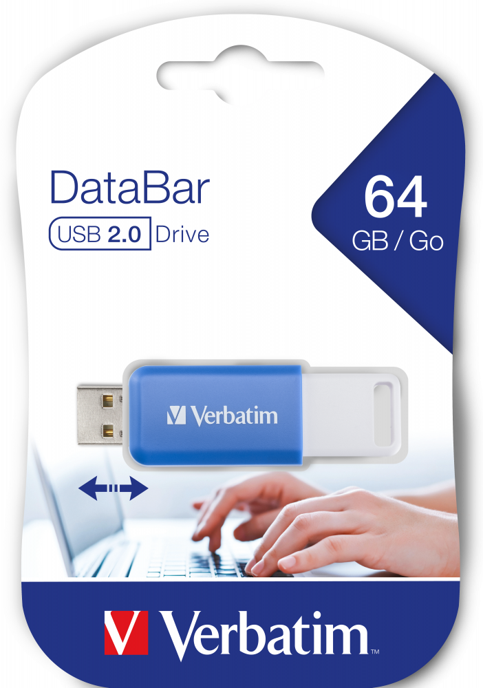 Jednotka USB DataBar 64 GB Modrá