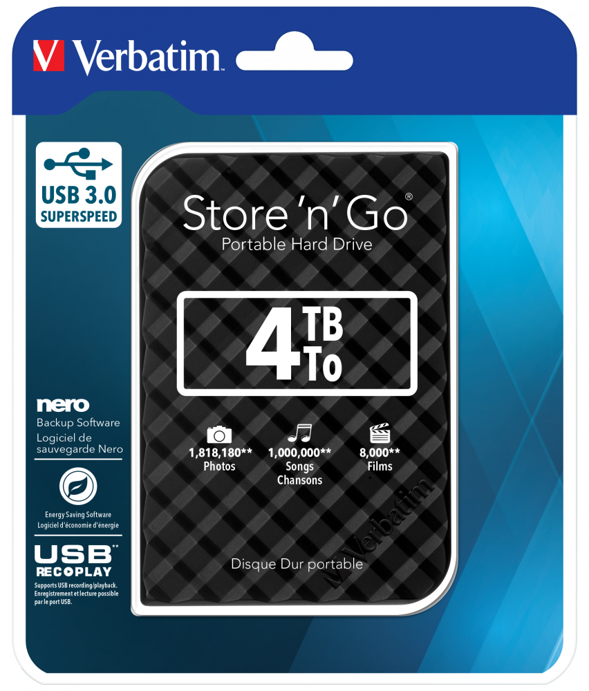 Store 'n' Go USB 3.0 Přenosný pevný disk 4 TB – černá